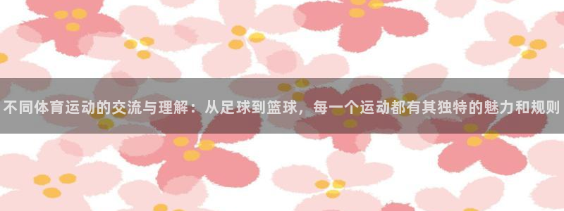 bbin视讯下：不同体育运动的交流与理解：从足球到篮球，每一个运动都有其独特的魅力和规则