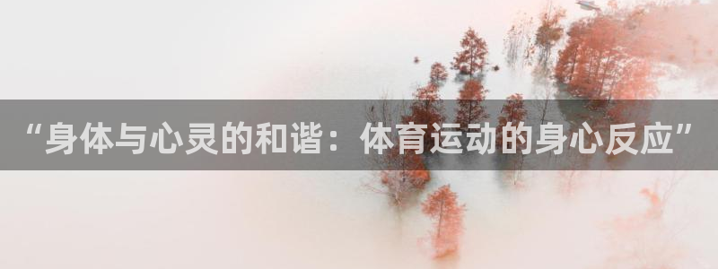 bbin视讯：“身体与心灵的和谐：体育运动的身心反应”