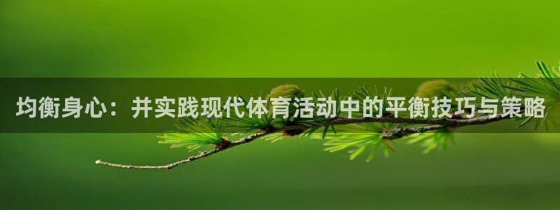 bbin视讯游戏官网：均衡身心：并实践现代体育活动中的平衡技巧与策略